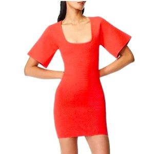 Herve Leger Bandage Mini Dress in Rouge size XXS